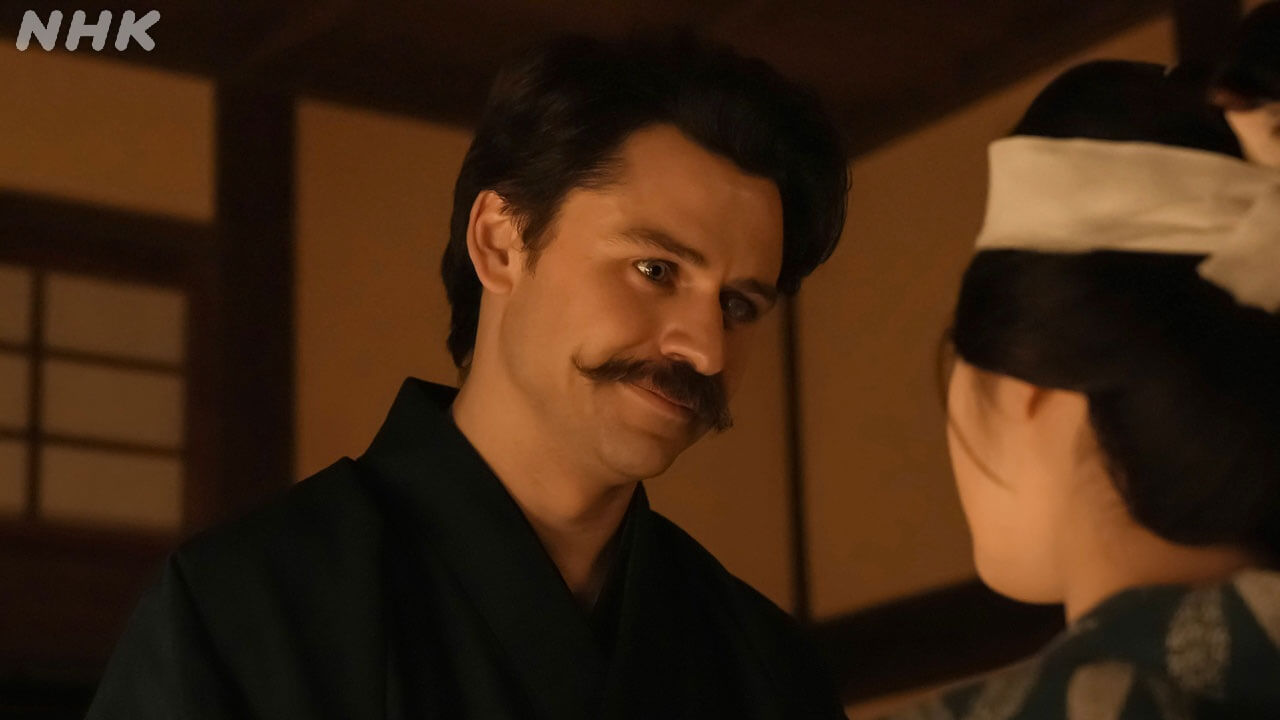 2/5(木)の「ばけばけ」パタリと松野家への攻撃が止み、不思議に思うトキ（髙石あかり）とヘブン（トミー・バストウ）。司之介（岡部たかし）は知事が大変なことになっていると告げる