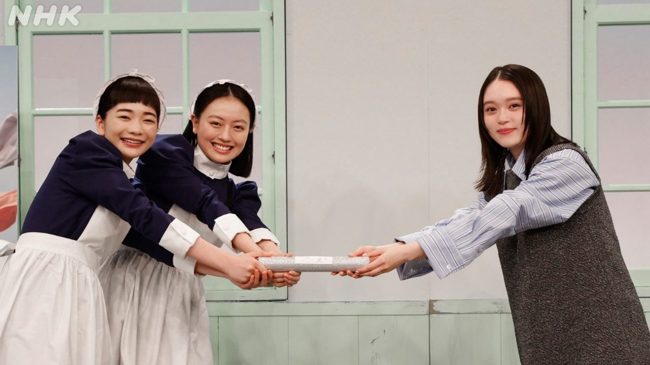 連続テレビ小説「ばげばけ」から「風、薫る」バトンタッチセレモニー