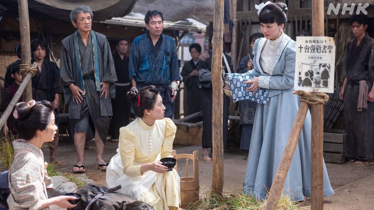 第4週の「風、薫る」は……同じ場所で炊き出しをするりん(見上愛)と直美(上坂樹里)。体調不良の男の子を助けようとする2人の姿を見た捨松(多部未華子)は――