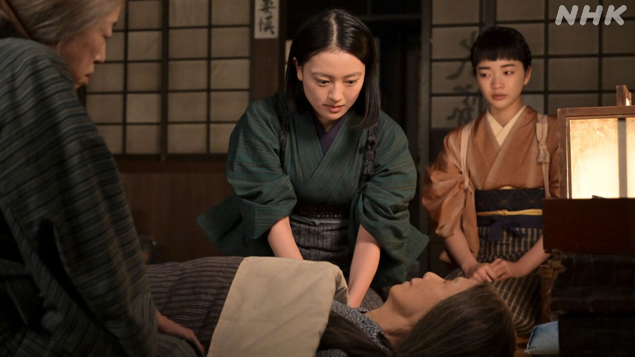 7/8(水)の「風、薫る」丸山(若林時英)が助けを求めて、りん(見上愛)と直美(上坂樹里)のもとにやってくる。トヨ(松金よね子)のいる長屋へ向かうと……