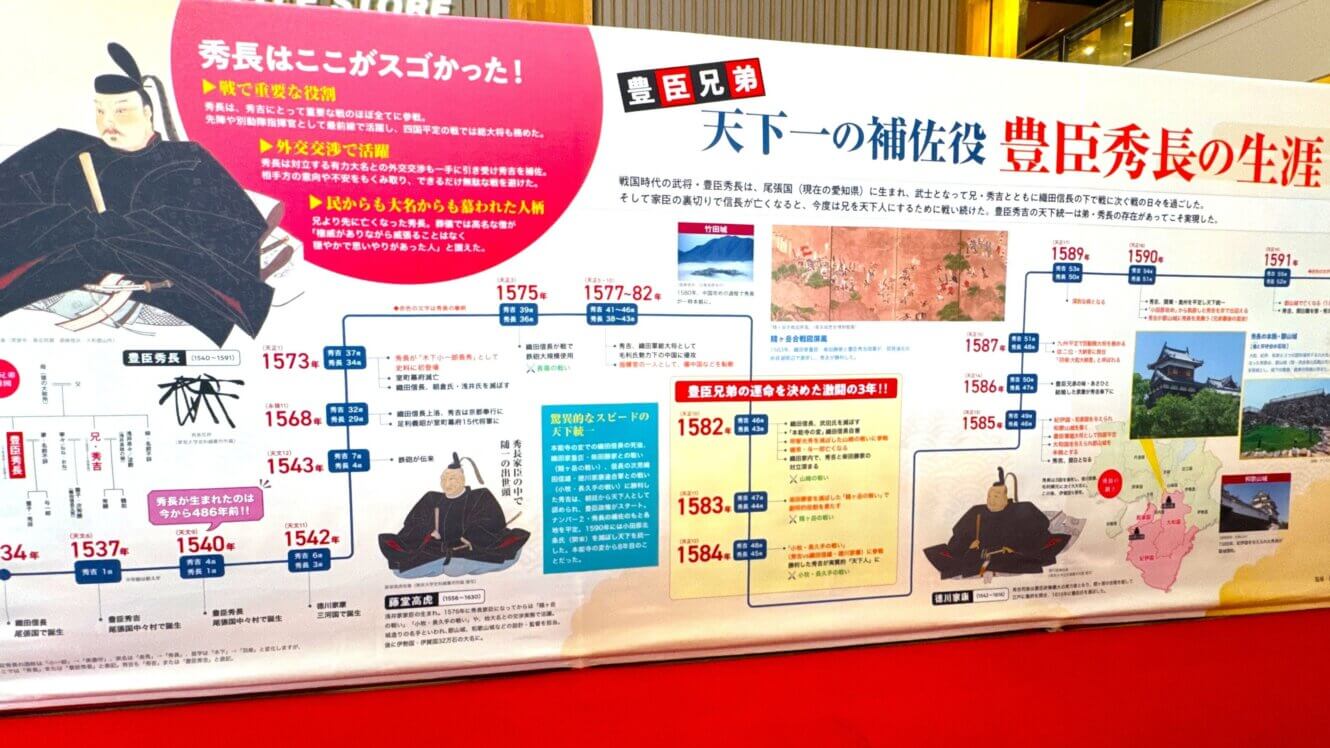 大河ドラマ「豊臣兄弟！」展　12月まで全国巡回中！――大和郡山城築城の図面や“豊臣秀長の生涯年表”も‼